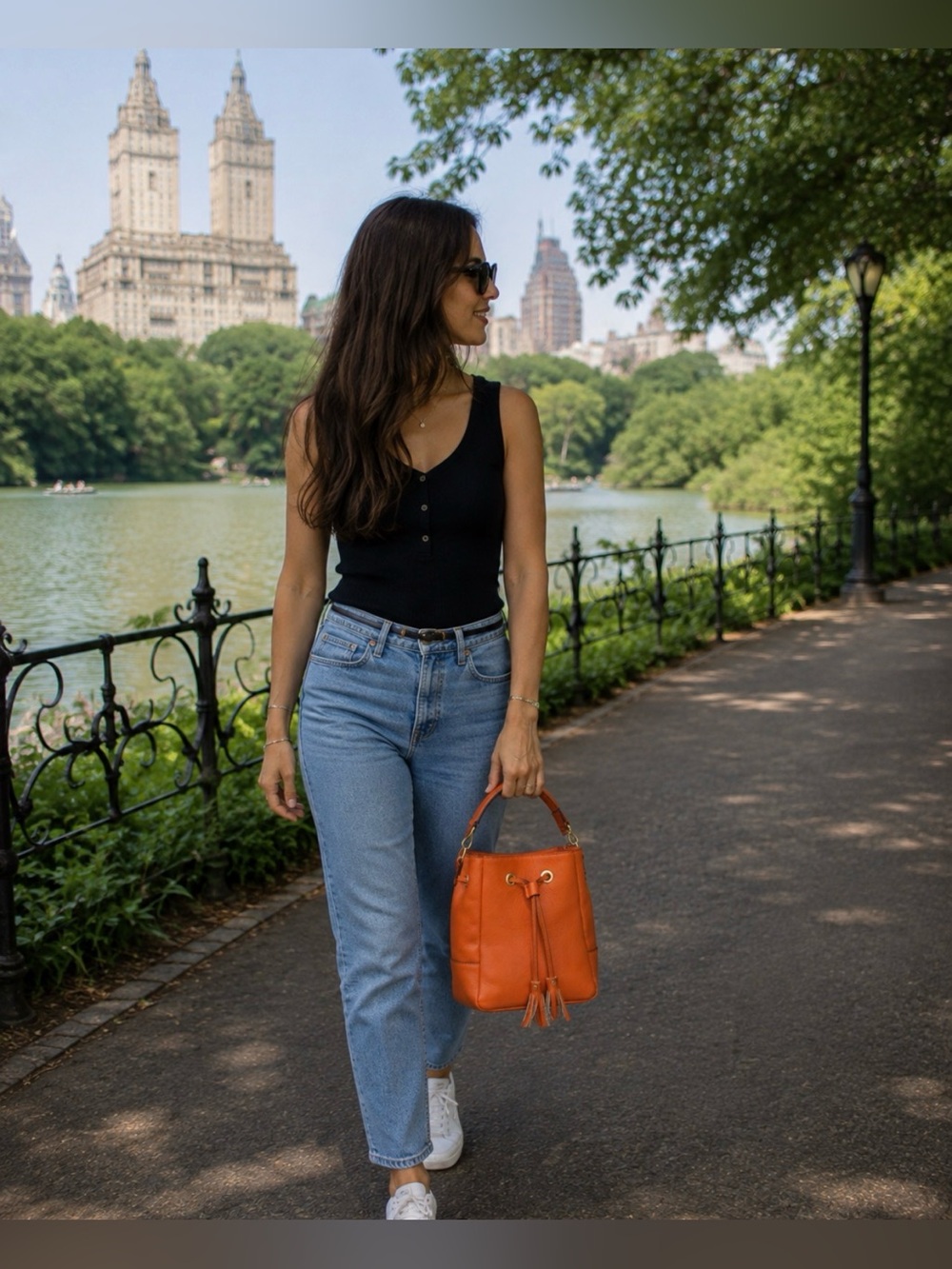 Divina Firenze Italian Leather Bucket Bag